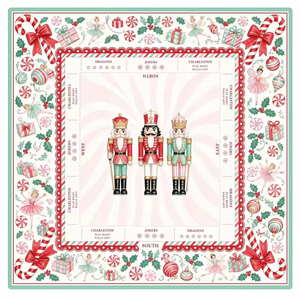 Tapete de juego de Mahjong navideño vintage con diseño de Cascanueces, Bailarina y Rey Ratón, para mesa cuadrada - Product Image 4