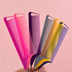 Pettini per Parrucchieri Wanmei con Logo Personalizzato, Pettini Rosa per Separare i Capelli, Tintura e Intrecciatura, Pettine a Coda di Topo per Acconciature Afro e Meches - Product Image 3