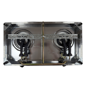 Plaques de cuisson à <span class=keywords><strong>gaz</strong></span> à <span class=keywords><strong>2</strong></span> brûleurs en verre trempé Capuchons de brûleurs amovibles avec protection contre la flamme Cuisinière à <span class=keywords><strong>gaz</strong></span> pour la cuisine domestique - Product Image 6