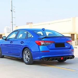 Ốp khuếch tán cản sau bằng chất liệu ABS, màu đen thể thao dành cho <span class=keywords><strong>Honda</strong></span> <span class=keywords><strong>Civic</strong></span> đời 11 (2021-2024), phụ kiện nâng cấp xe hơi - Product Image 2