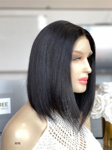 Pelucas naturales วิกผมชาวยิว, วิกผมชาวยิวแบบสั้นระบายอากาศได้ทำจากกาว HD - Product Image 2