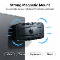 Traceur GPS magnétique 4G pour camion WF102, localisation en temps réel avec détection de survitesse et alertes géofences