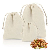 Sacs en tissu à cordon de serrage en gros, sacs à poussière en coton, pochettes en coton, emballage personnalisé, sac en toile de coton calicot avec cordon de serrage