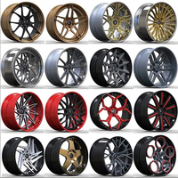 JJSEES Jantes de voiture en alliage d'aluminium brossé forgé sur mesure 18-24 pouces 5x112-5x130 pour BMW E46 E90 F30 F10