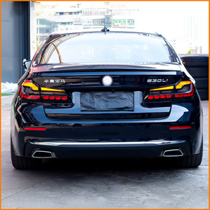 Pour BMW Série 5 G30 G38 2018 2019 2020 : Feux arrière OLED style GTS, amélioration avec feux arrière LED séquentiels double échelle de dragon - Product Image 6