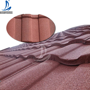 Materiales para Techos de Filipinas, Láminas de Hierro Corrugado Mabati, Tejas Metálicas con Recubrimiento de Piedra de Color - Product Image 3