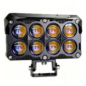 Qideguan 8-Eye Motorcycle <b>Spotlight</b> 12V LED With Fan IP67 Waterproof Offroad Light - Product Image 1