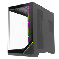 Full Tower Desktop Circular Arc Panoramic Tempered Glass Pc Casing Cpu Cabinet Atx Cooling Gaming Computer case