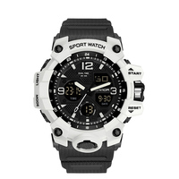 SANDA 6030 Uomini Militare Orologi G di Stile Bianco di Sport HA CONDOTTO LA Vigilanza Digitale 50M Orologio Da Polso Impermeabile 5S Shock Orologio Maschile relogio Masculino