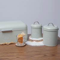 Ensemble de boîtes de rangement hermétiques pour cuisine : pots à thé, café, sucre, boîte à pain, boîtes de conservation
