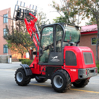 Venta al por Mayor de Cargadoras de Ruedas W810, Cargadora Hidráulica Diésel de Estilo Europeo, Motor con Certificación CE y EPA, Cargadora Articulada Compacta