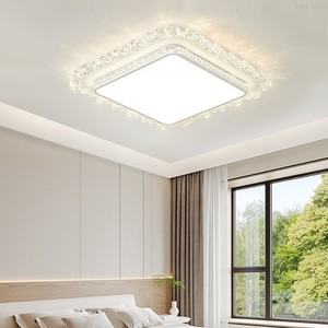 ไฟเพดานสไตล์อิตาลีหรูหราทันสมัยสำหรับห้องนั่งเล่นห้องโถงสี่เหลี่ยมบางเฉียบปกป้องดวงตาฐานพลาสติกใช้ไฟฟ้ากระแสสลับ - Product Image 4