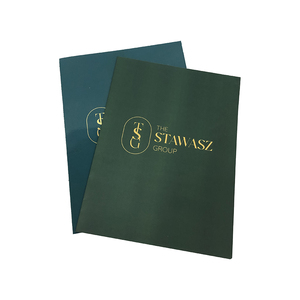 Hochwertiger benutzer definierter LOGO Gold Foiled <span class=keywords><strong>File</strong></span> <span class=keywords><strong>Folder</strong></span> mit Pocket <span class=keywords><strong>Printing</strong></span> Document Presentation <span class=keywords><strong>File</strong></span> Storage - Product Image 2