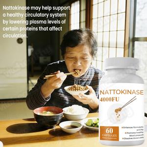 Vitahealthy OEM/ODM Fornecimento de Fábrica de Marca Privada Cápsulas de <span class=keywords><strong>Nattokinase</strong></span> Orgânica Natural Halal 4000FU para Homens e Mulheres - Product Image 5