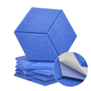 Panneaux acoustiques en polyuréthane à absorption acoustique bleue haute densité Carreaux muraux Mofelt Design moderne - Product Image 1