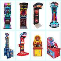 Machine de jeu de boxe à monnayeur, machine d'arcade sportive, équipement de centre de divertissement, machine d'arcade de frappe
