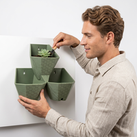Juego de Macetas Modulares de Pared con Diseño de Panal de Abeja, Impresas en 3D con PLA, Hexagonales, Decoración para el Hogar, Personalizables OEM