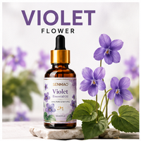 Huiles parfumées 100% pures distillées à la vapeur pour l'aromathérapie, huile essentielle de violette de qualité supérieure pour la cosmétique, le savon et l'aromathérapie