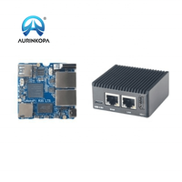 NanoPi R3S-LTS RK3566 1GB/2GB RAM + 0GB/32GB EMMC Carte de Développement Double Gbps Port Ethernet CNC Boîtier Métallique