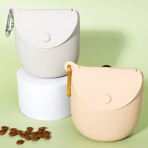 Sacs à collation portables en silicone, pochette pour friandises pour animaux de compagnie, sac d'entraînement pour chien en silicone de qualité alimentaire pour l'extérieur - Product Image 4