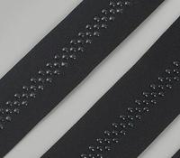 Bande antidérapante en silicone à points, sangle élastique en nylon et polyester pour vêtements de sport, leggings, sous-vêtements, ceinture de maintien
