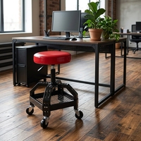 Tabouret de bar moderne réglable avec siège pivotant en cuir PU, capacité de 270 lb, pour la maison, la cuisine, la salle à manger, le restaurant, l'hôtel, le café