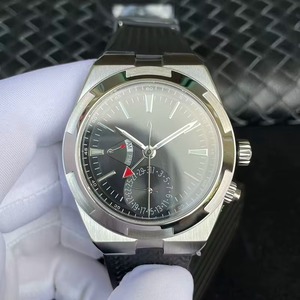 Gifts for Men <b>Elite</b> Designer Style Steel Case Black Dial Black Rubber <b>Strap</b> Dual Time GMT Self-winding Waterproof Ready to Ship - Product Image 2