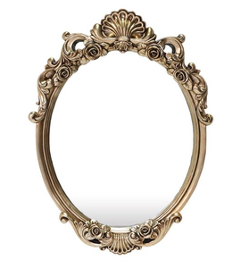 Classic Iatalian Hand Home Decoration Set <b>Vanity</b> <b>Table</b> with Wall Mount Gold Framed <b>Mirror</b> - Product Image 5
