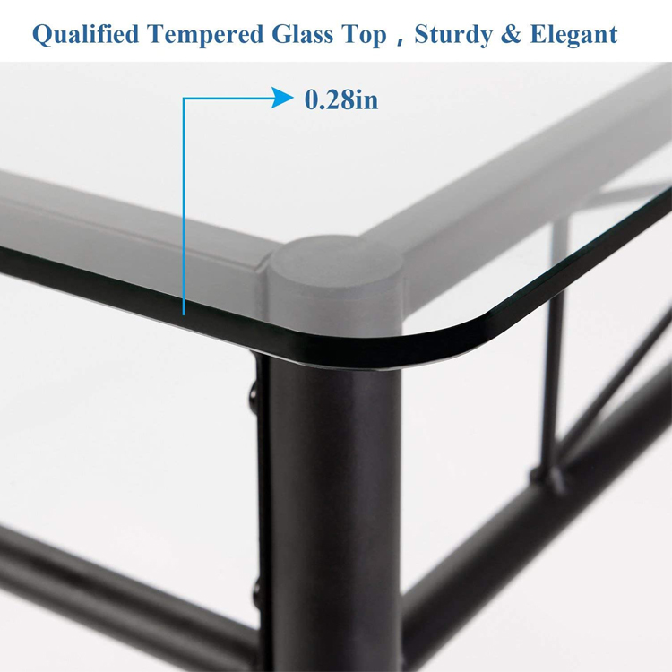 ODM Home Furniture Dining Room Sets Rectangle Glass Dining Table And 4 Chairs Set