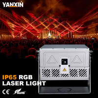 Projecteur laser RGB extérieur haute puissance 50W, étanche IP65, compatible ILDA FB4, animation 3D, faisceau lumineux pour le ciel, lumière laser pour le tourisme et la scène