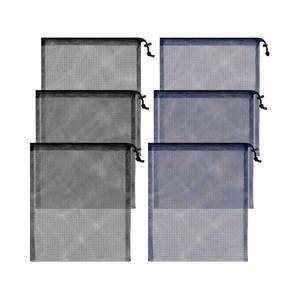 Custom Mesh <b>Drawstring</b> Bag 13 X 15.5 Inch Lock Nylon Net <b>Pouches</b> for Sports Swim Convenient Shopping Bags - Product Image 1