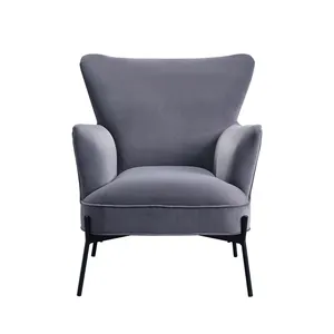 SANS Wholesale Modern Luxury Wingback Upholstered Armchair Accent Chair Living Room
