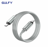 GULFY 60W Câble de charge USB-C vers USB-C 1m Durable pour iPhone iPad Samsung et autres