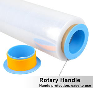 HUAMAO 80 Gauge Clear Industrial <b>Stretch</b> <b>Wrap</b> 12x1000Ft 3 Pack Heavy Duty Cling Film for Moving Pallet Packing - Product Image 5