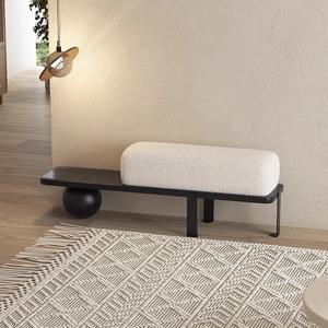 Nordic Style Shoe Changing <b>Stool</b> With Cushion Space Saving Entrance Bench For Home <b>Dressing</b> Room - Product Image 4