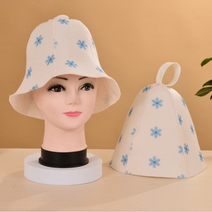 Chapeau <span class=keywords><strong>de</strong></span> <span class=keywords><strong>bain</strong></span> en feutre imprimé personnalisé et élégant, résistant à la chaleur, <span class=keywords><strong>pour</strong></span> spa et <span class=keywords><strong>bain</strong></span> <span class=keywords><strong>de</strong></span> vapeur (banya) – Accessoire <span class=keywords><strong>de</strong></span> <span class=keywords><strong>bain</strong></span> en feutre doux isolant thermiquement - Product Image 3