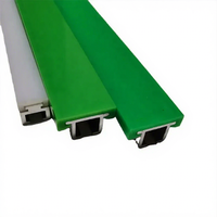 Guía lineal curva para patines, riel de guía de plástico UHMWPE ecológico de 80 mm para cadena de corte