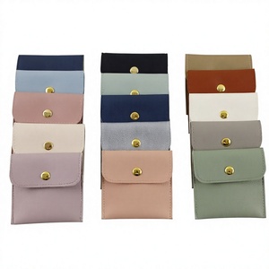 Bolsa de Piel Sintética Reutilizable Personalizada con Cierre de Broche para Joyería Fina, a Prueba de Polvo, Portátil, para Guardar Relojes, Gafas, con Logotipo Estampado, para Collares - Product Image 2