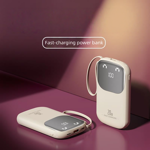 Sản phẩm mới <span class=keywords><strong>Mini</strong></span> mỉm cười được xây dựng trong cáp ngân hàng điện 10000mAh xách tay bên ngoài pin sạc 10000mAh dây buộc cho điện thoại di động - Product Image 5