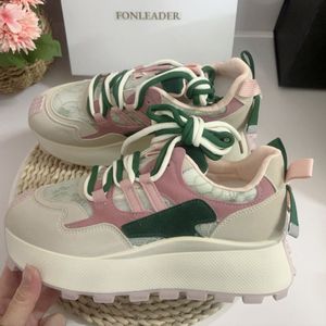 Dropshipping Spring New Thick Sole Platform Casual Running Shoe Muti Color Chunky Women Sneakers - Product Image 6