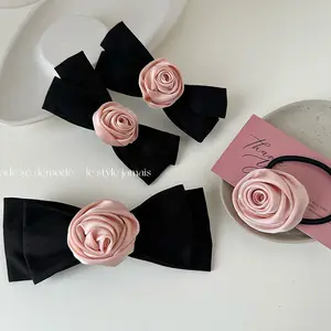 Classic Elegant Women Girls Camellia Bow Brooch Vintage Bow