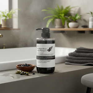 [SOY LAB] Shampooing nourrissant antipelliculaire à base de haricots noirs pour le soin du cuir chevelu 500 ml pour hydrater les cheveux et le cuir chevelu Fraîcheur Extrait de haricots noirs - Product Image 2