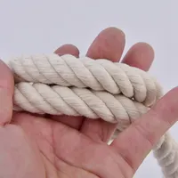Corda de algodão orgânica para armazenamento, 2 espessos, cordas de algodão 5 mm torção 12mm, barata, branca, de algodão, 100 metros