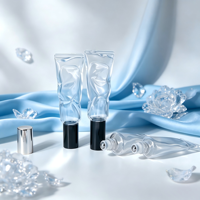 Flacon en verre de luxe pour sérum et parfum, rechargeable, texturé, torsadé, irrégulier, 5ml, 10ml, 20ml, 30ml