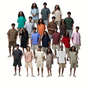 เสื้อยืดสตรีทแวร์ทรงหลวม แขนสั้น ผ้าฝ้าย สีสันสดใส สำหรับผู้ชายและผู้หญิง รุ่นฤดูใบไม้ผลิ/ฤดูร้อน ปี 2026 น้ำหนัก 305 กรัม - Product Image 1