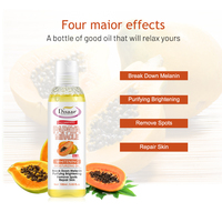 Huile de massage corporelle éclaircissante à la papaye Disaar, en promotion, pour le soin complet du corps, huile essentielle pour éliminer les taches, réparer et hydrater la peau