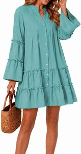 Midi <strong>Dress</strong> for Women Casual <strong>Floral</strong> Print Loose Flowy <strong>Cocktail</strong> Party <strong>Dresses</strong> Vacation and Office Outfit - Product Image 5