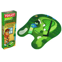 Nouveau mini-set de golf pour toilettes, jouet sportif de loisirs et de divertissement, putter de golf pour toilettes