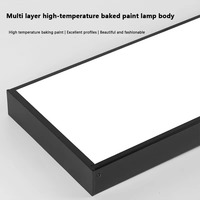 Jpungsun 1.2m 4FT Moderne Noir Blanc Éclairage Commercial Suspendu Surface Monté Bureau Intérieur Led Linéaire Suspension