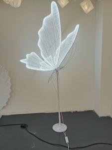 Ala di <span class=keywords><strong>farfalla</strong></span> in acrilico bianco gigante Mariposas Gigantes per eventi di festa di nozze e decorazioni Quinceanera fonte di luce a LED - Product Image 3